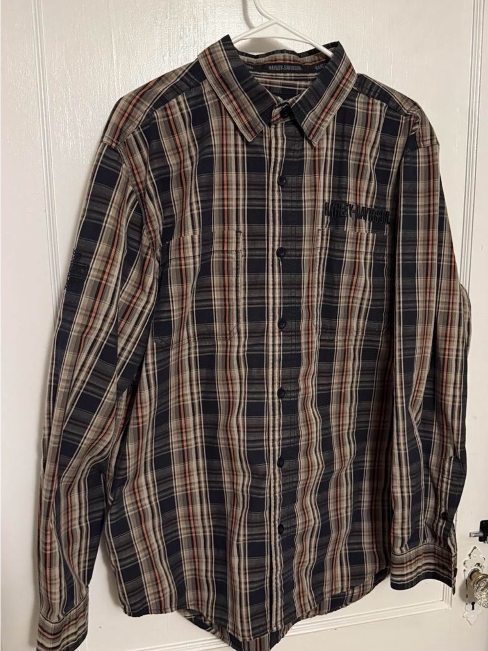 Harley-Davidson Men's Plaid Button-Down Shirt